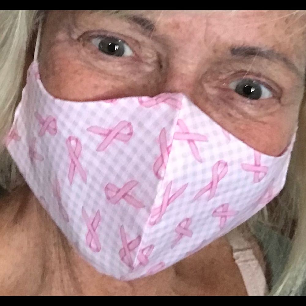 NWT Breast Cancer Survivor mask